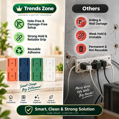 Multipurpose Glue-Free Punch Socket Frame | Easy Wall Mounting | Buy 5 Get 5 Free🔥