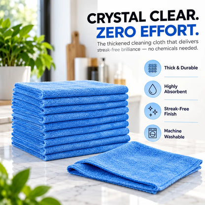 Reusable Magic Cleaning Cloth | Streak-Free &amp; Super Absorbent | 60% OFF 🔥