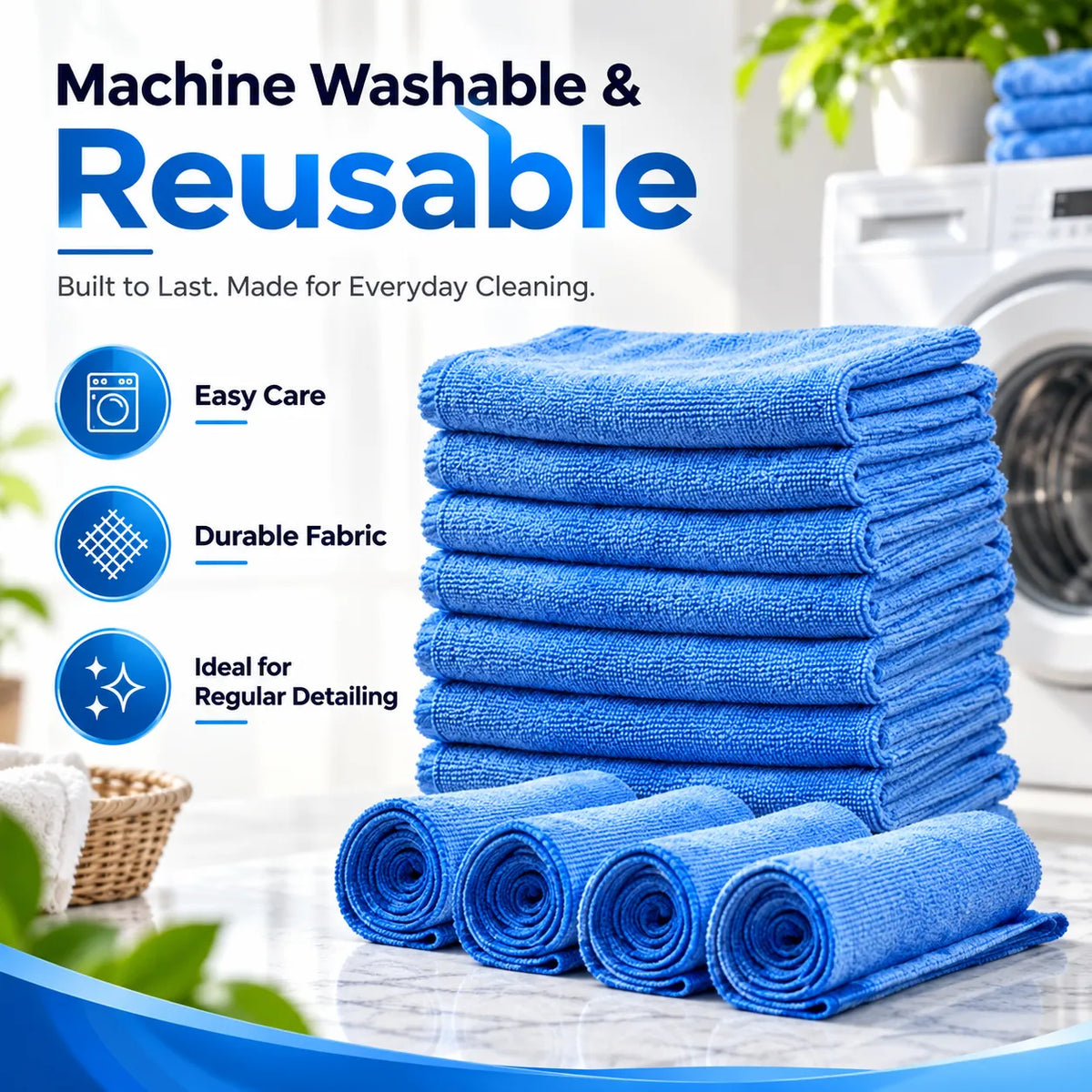 Reusable Magic Cleaning Cloth | Streak-Free &amp; Super Absorbent | 60% OFF 🔥