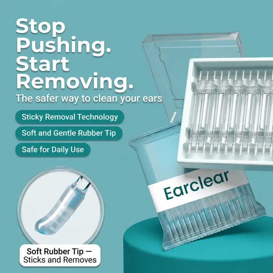 Sticky Ear Cleaner | Reusable Silicone Ear Wax Removal Tool | 60% OFF 🔥