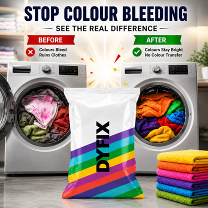 Fabric Colour Fixer | Stops Colour Bleeding & Fading | Buy 10 Get 10 Free🔥