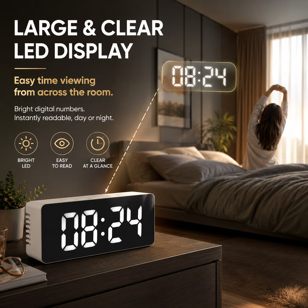 Digital Alarm Clock for Heavy Sleepers