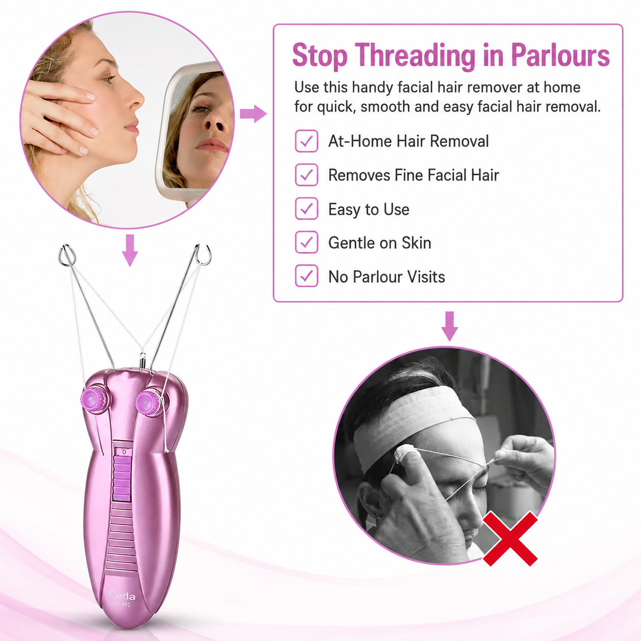 Flawless Rechargeable Facial Hair Remover | Salon-Smooth Results | 60% off 🔥