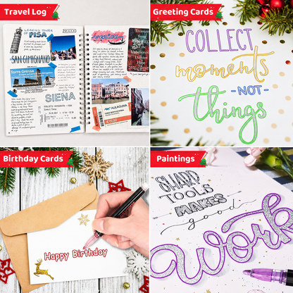 Dual-Stroke Markers | Turn Ordinary Writing into Art