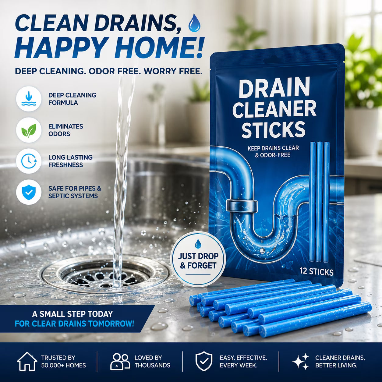 Powerful Drain Cleaner sticks | 🔥Buy 1 Get 1 Free 🔥