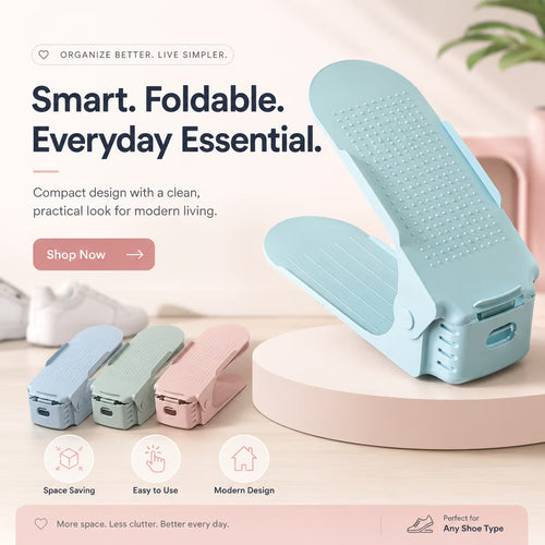 Space Saver Shoe Slots