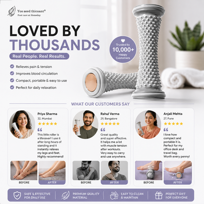 Foot Massager Therapy Roller | Deep Tissue Foot Pain Relief | 50% OFF Today 💥