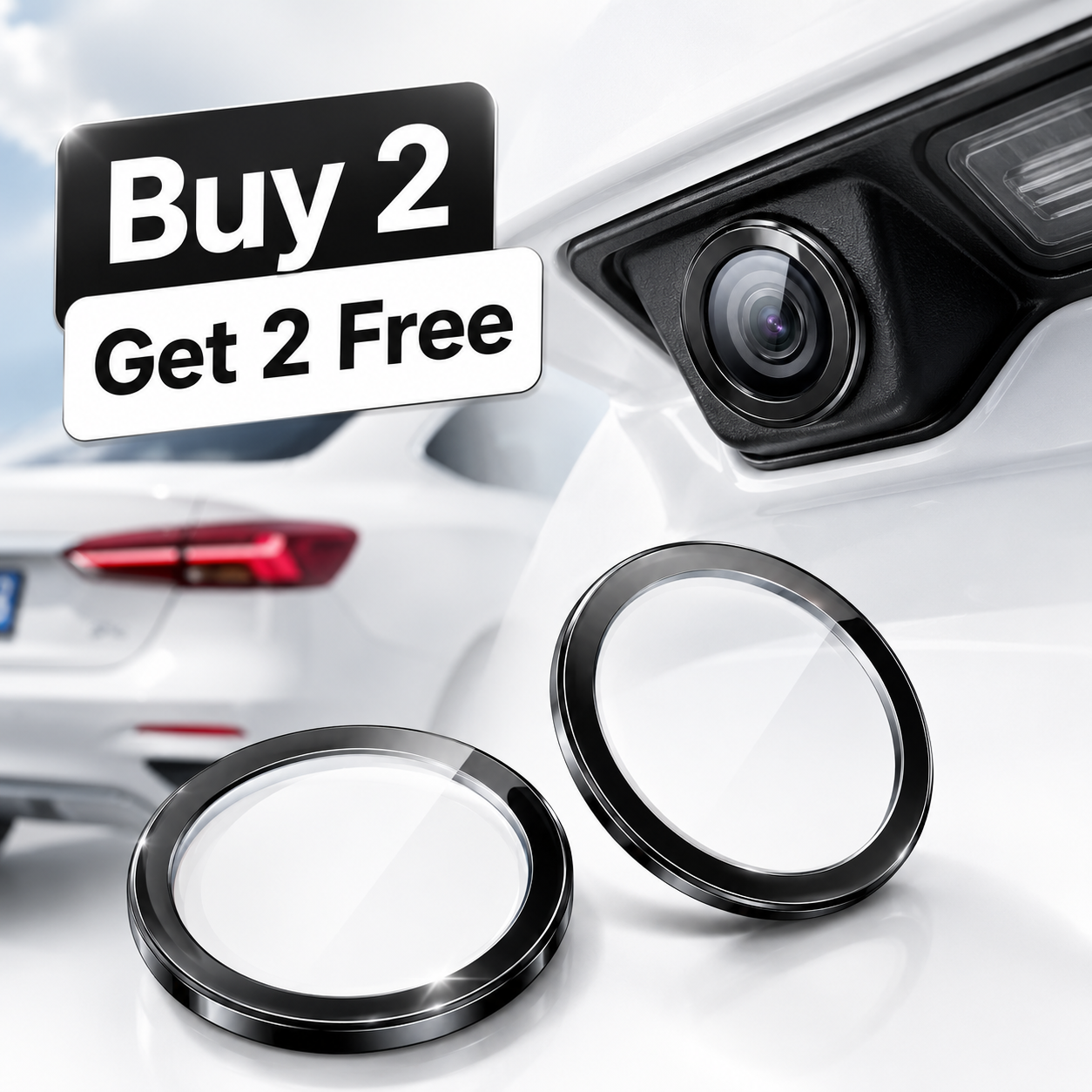 Universal Car Camera Lens Protector | Protects From Scratches, Rain & Dust | 🔥 Buy 2 Get 2 FREE 🔥