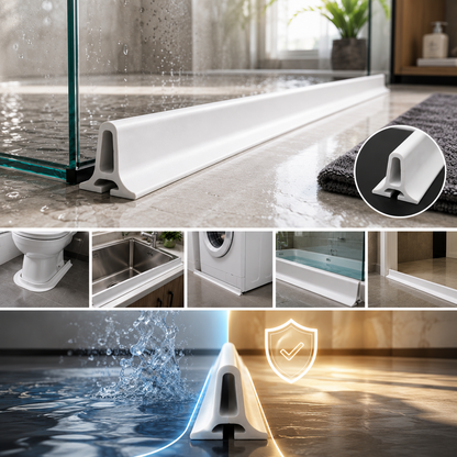Shower Threshold Water Dam Barrier | Foldable Silicone Water Blocker Tape | 50% Off Only For Today🎇