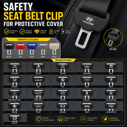 Car Seat Belt Silicon Clip | Protect Your Car Interior | Pack Of 2🤩