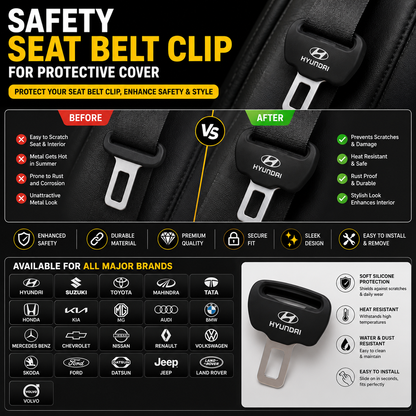 Car Seat Belt Silicon Clip | Protect Your Car Interior | Pack Of 2🤩