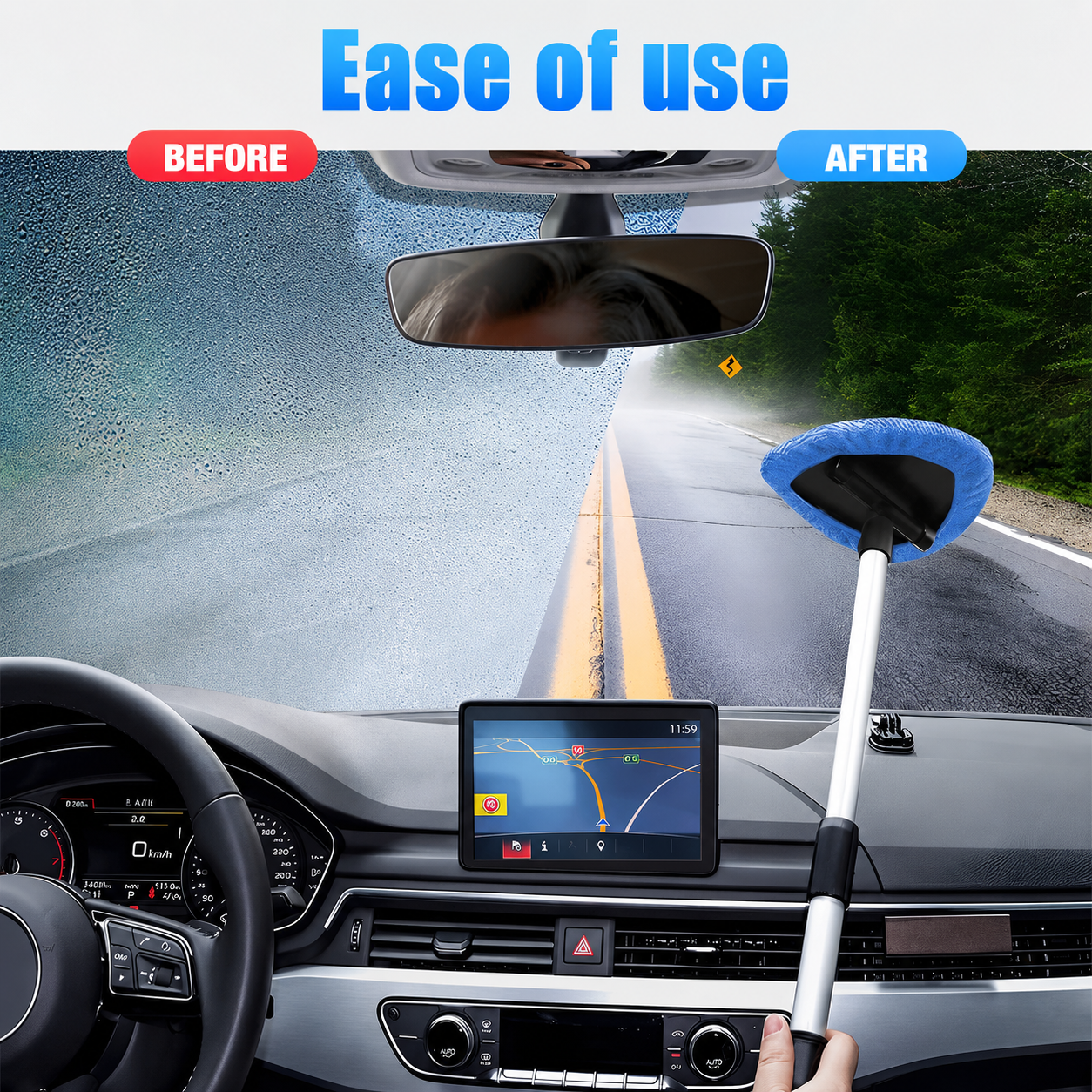 Windshield cleaner tool
