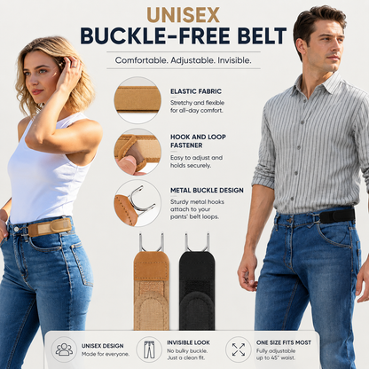 Buckleless Belt Hook | Easy Wear, Secure Hold | 60% off 🔥