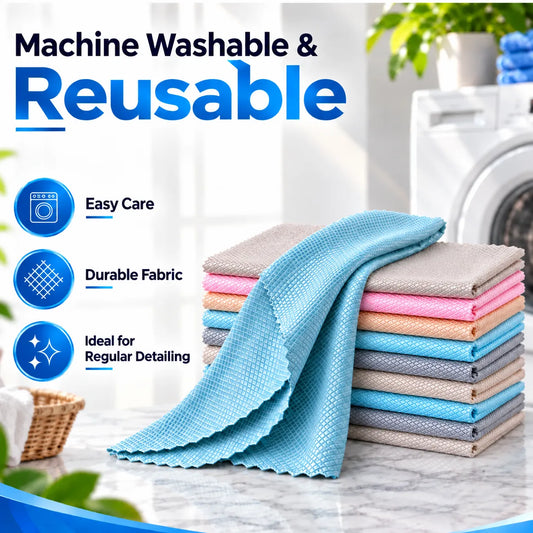 Reusable Magic Cleaning Cloth | Streak-Free &amp; Super Absorbent | 60% OFF 🔥
