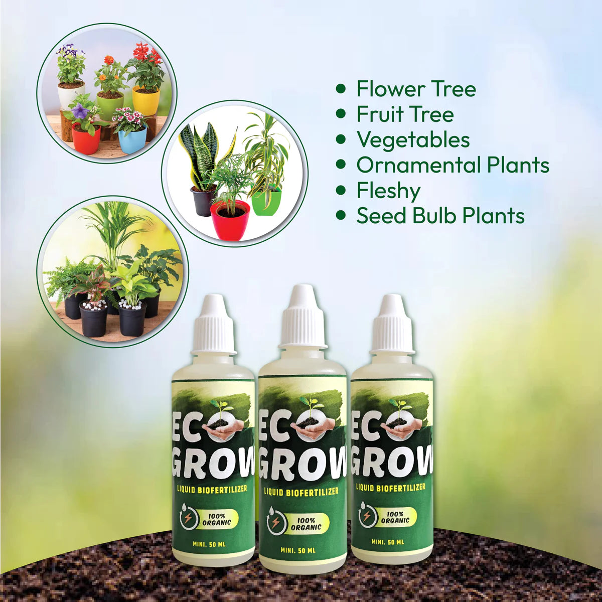 EcoGrow™ - 100% Organic Plant Boost Biofertilizer | BUY 1 GET 2 FREE 🔥