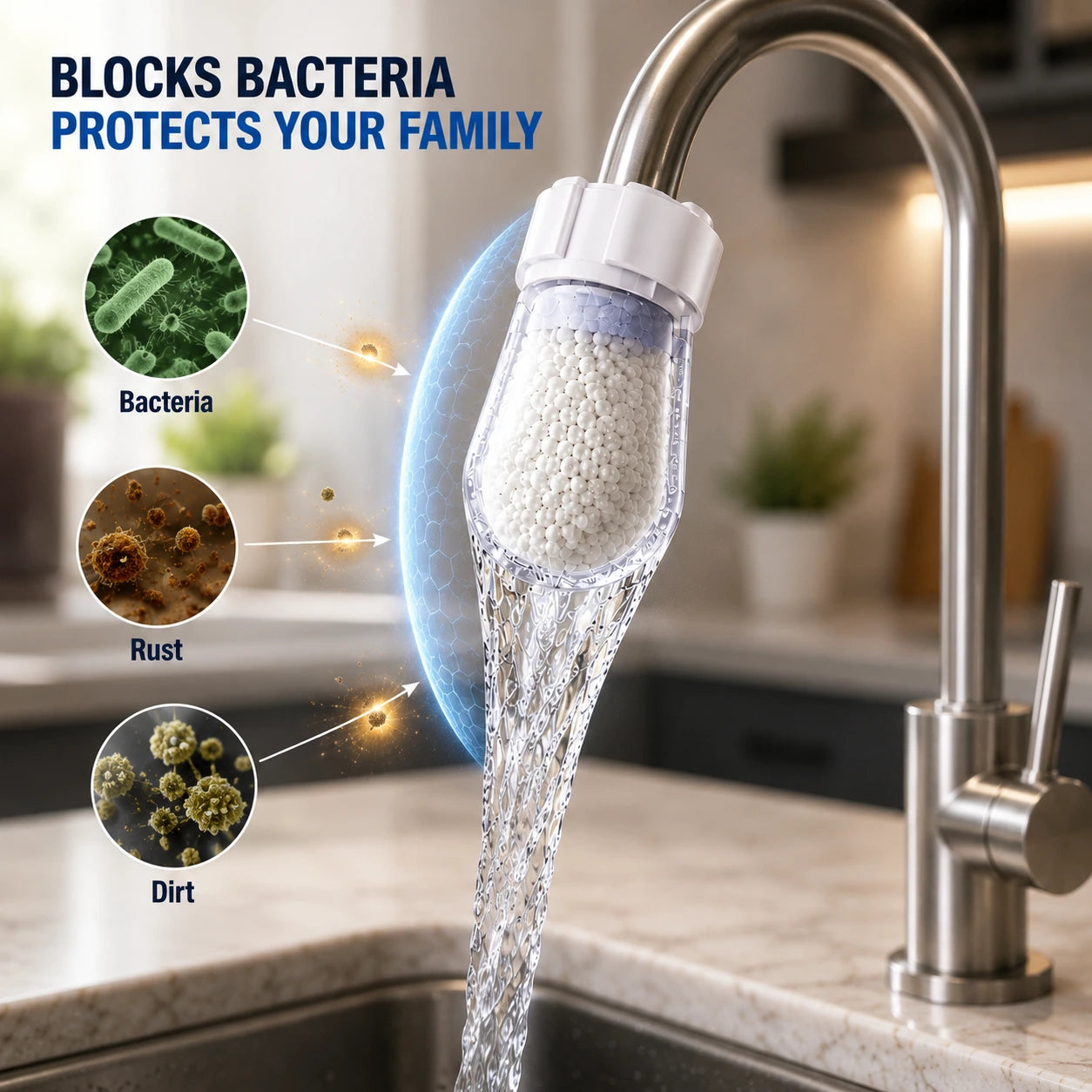 Universal Faucet Water Filter | Cotton Tap Refills | Buy 10 Get 10 Free 🔥