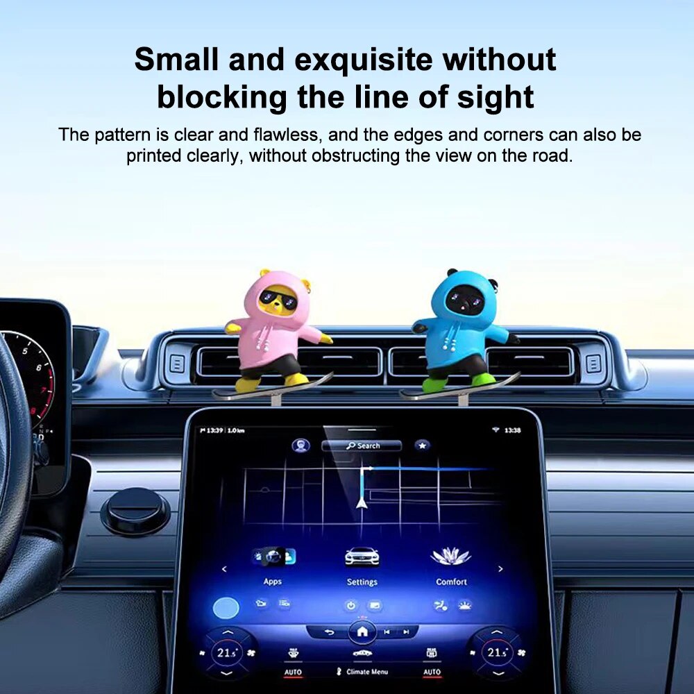 Car Mounted Sliding Cartoon Bear Toy