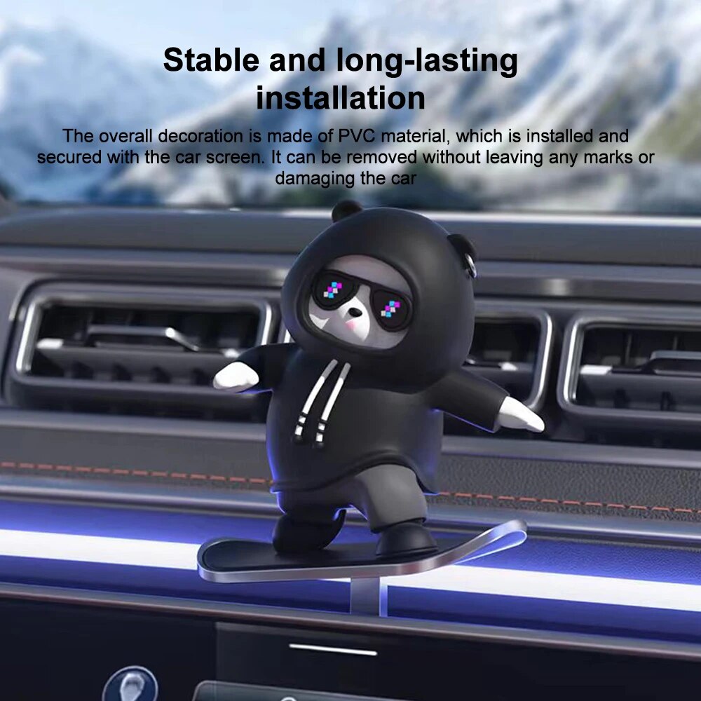 Car Mounted Sliding Cartoon Bear Toy