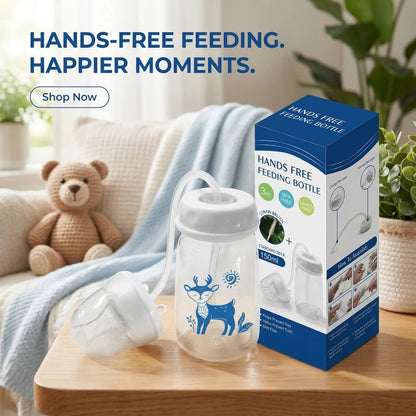 Hands-Free Baby Feeding Bottle | Happy & Hassle-Free Feeding