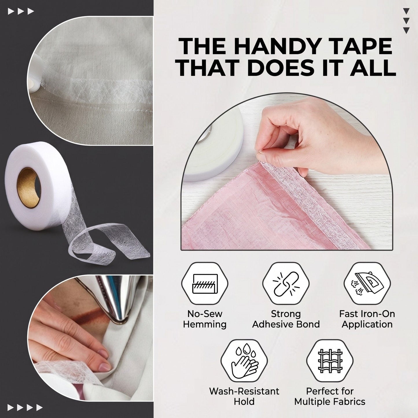 Double-Sided Fabric Tape for Sewing & DIY | 🔥Buy 1 Get 1 Free 🔥