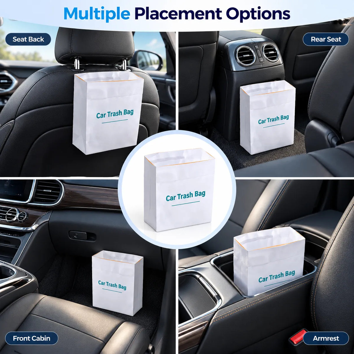 Disposable Car Trash Bags | Waterproof &amp; Multipurpose Car Garbage Bags