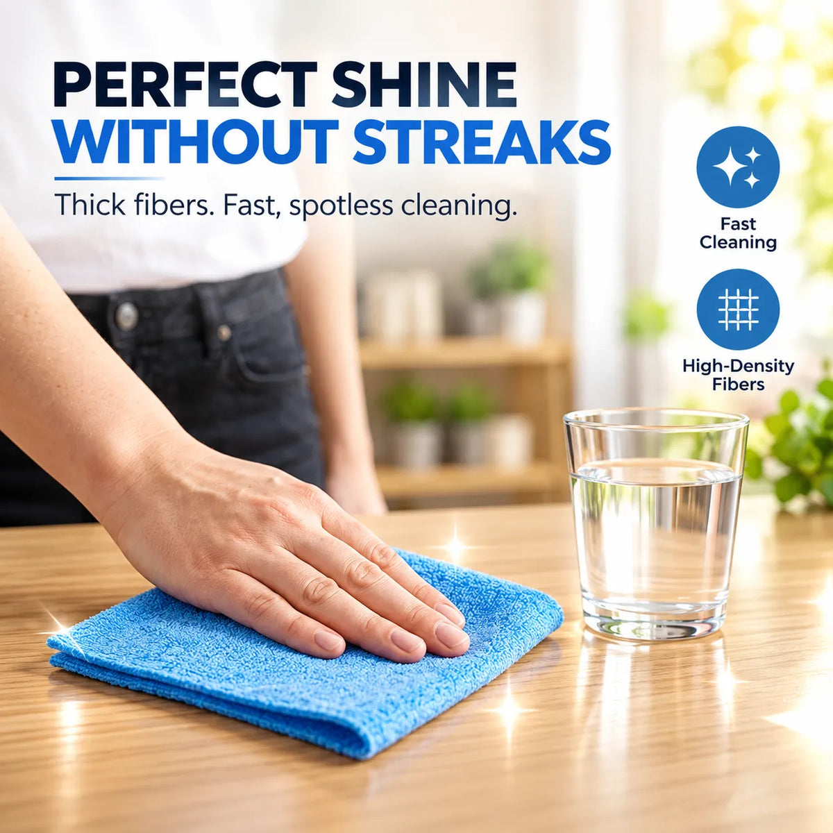 Reusable Magic Cleaning Cloth | Streak-Free &amp; Super Absorbent | 60% OFF 🔥