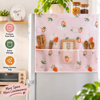 Fridge Cover with 6 Pockets | Waterproof & Dust Protection | Buy 1 Get 1 Free🔥