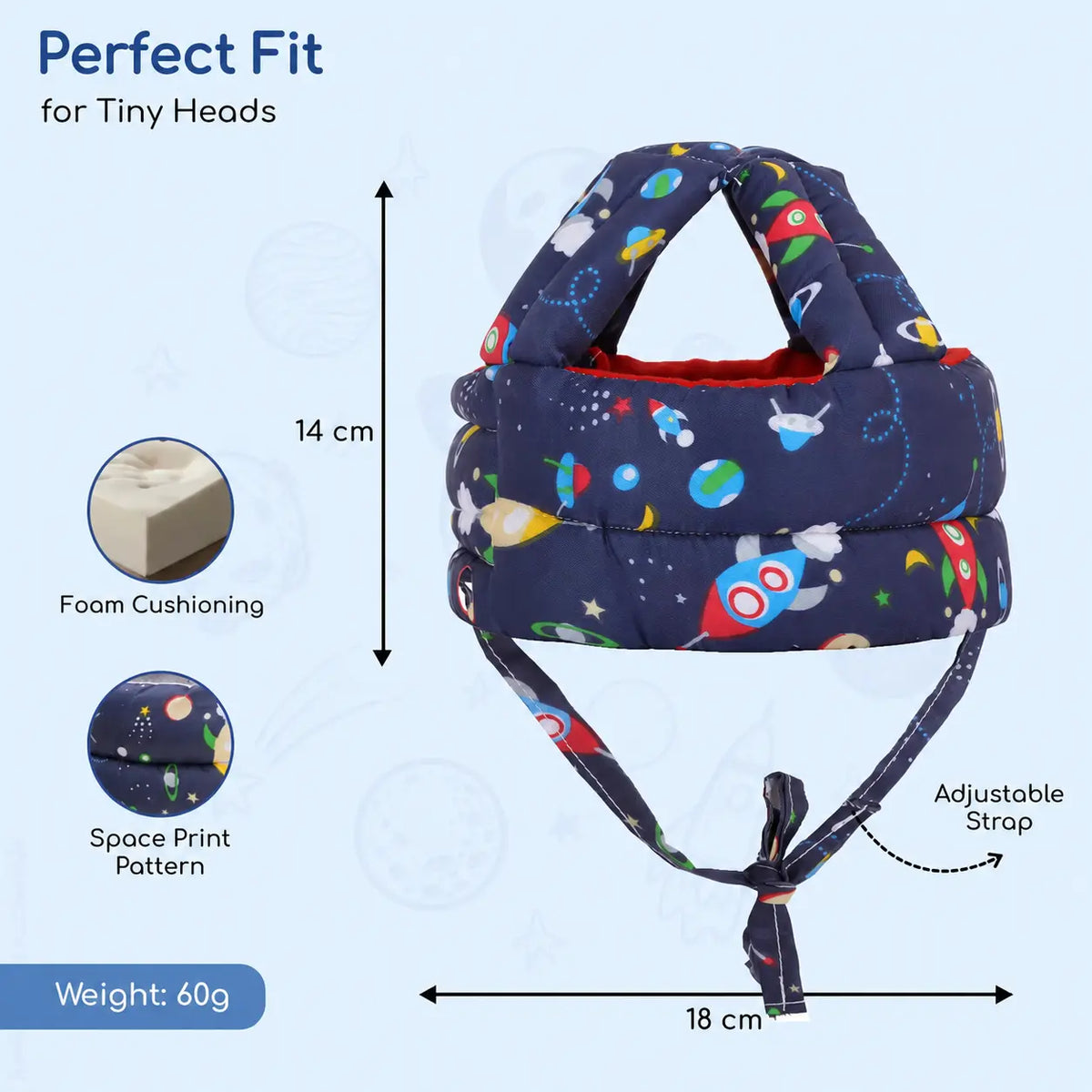 Baby Head Protector | Soft & Lightweight Safety Helmet | Buy 1 Get 1 Free🔥