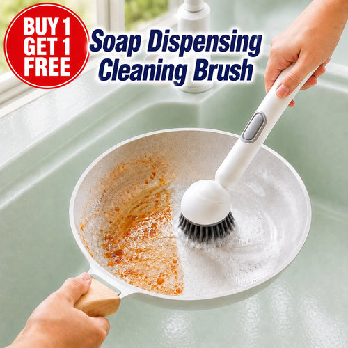 Soap Dispensing Cleaning Brush | Built-In Liquid Dispenser | Buy 1 Get 1 Free🔥