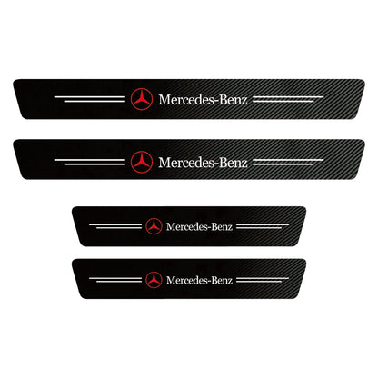 Emblaze - Carbon Fiber Door Sill Protector Pack of 8Pcs