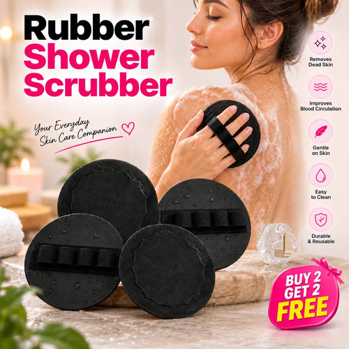 Soft Rubber Shower Scrubber | Gentle Body Exfoliator | Buy 2 Get 2 Free🔥