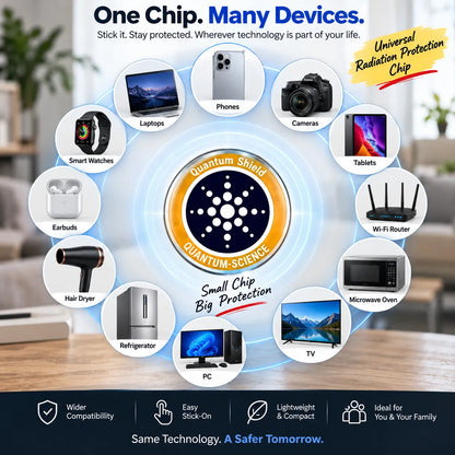 Universal Radiation Protection Chip | Easy Stick-On Design | 60% OFF 🔥