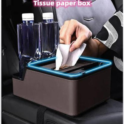 Car Logo LED Light Phone Charging Storage Box