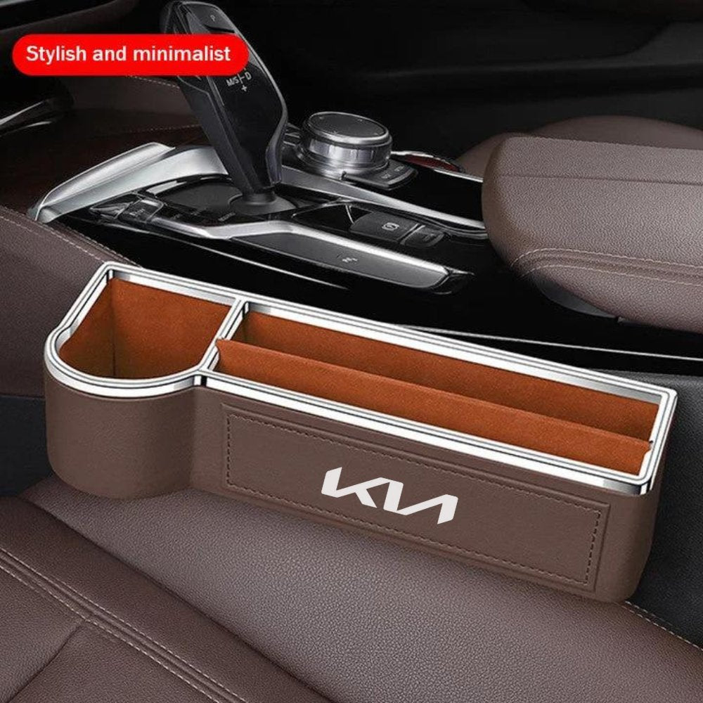 Car Storage Box With Cup Holder