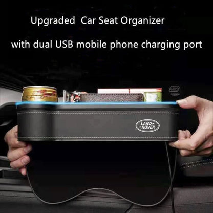 Car Storage Box With Led Light And Two USB Charging Point