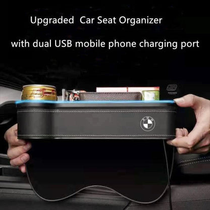 Car Storage Box With Led Light And Two USB Charging Point