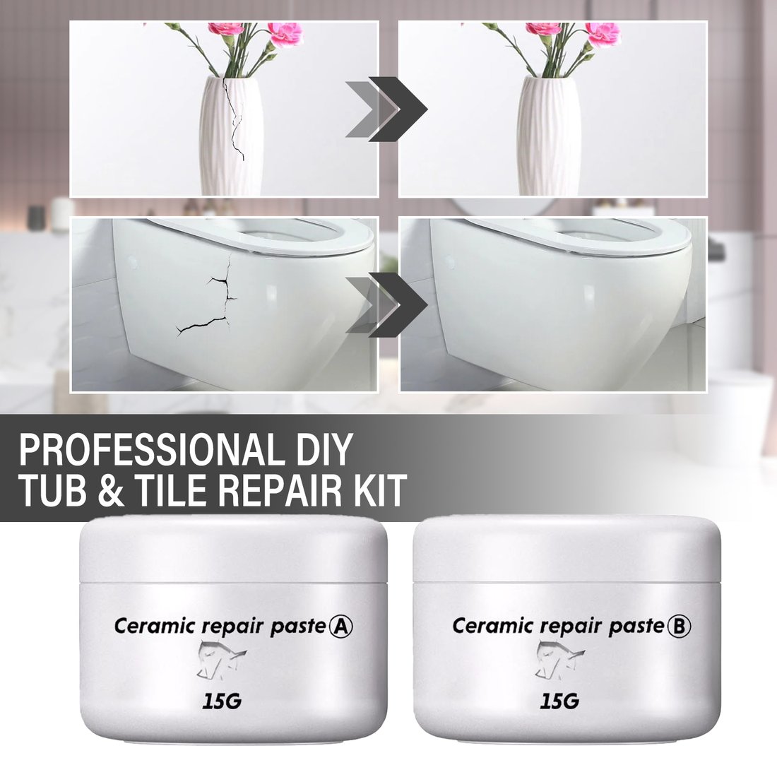 Ceramic Tiles & Acrylic Repair Kit