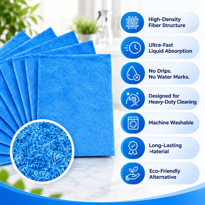 Reusable Magic Cleaning Cloth | Streak-Free &amp; Super Absorbent | 60% OFF 🔥