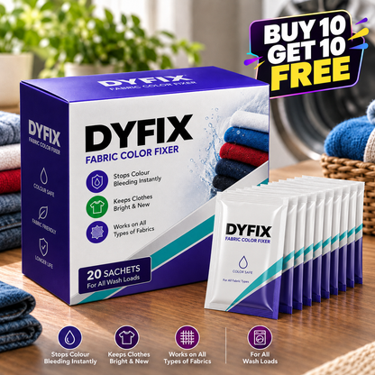 Fabric Colour Fixer | Stops Colour Bleeding & Fading | Buy 10 Get 10 Free🔥