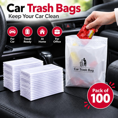 Disposable Car Trash Bags | Waterproof &amp; Multipurpose Car Garbage Bags