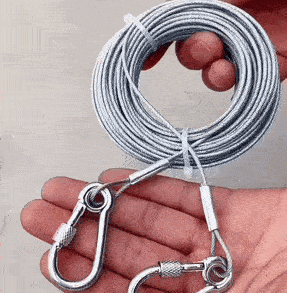 Multipurpose Stainless Steel Clothesline | Heavy-Duty Rope | Buy 1 Get 1 Free🔥