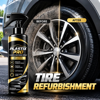 PLASTIX PRO™ Plastic Restorer Spray | Restores Original Shine & Gloss | Buy 1 Get 1 Free 🔥