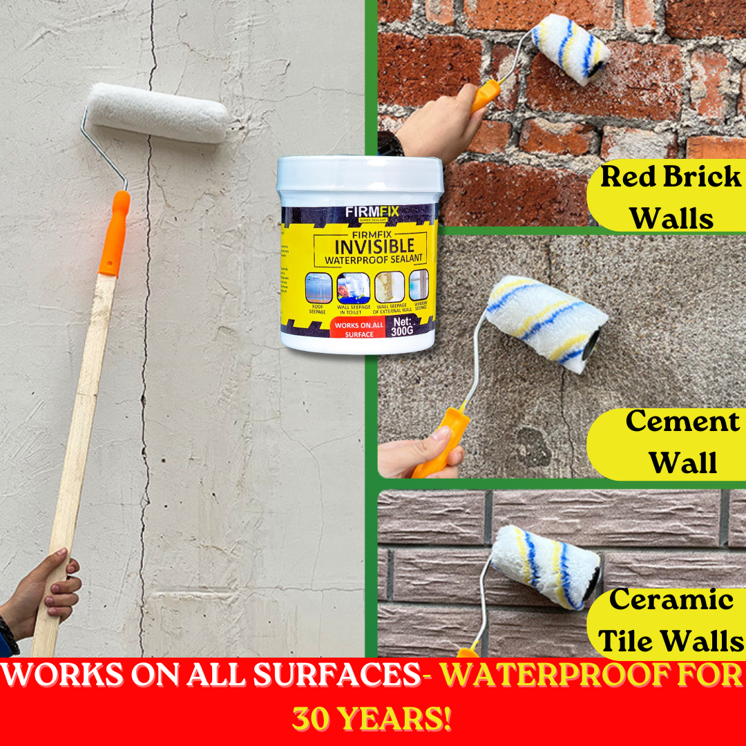 FirmFix Invisible Waterproof Sealant | Seals Cracks & Stops Leaks | 🔥 Buy 1 Get 1 FREE 🔥