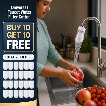 Universal Faucet Water Filter | Cotton Tap Refills | Buy 10 Get 10 Free 🔥