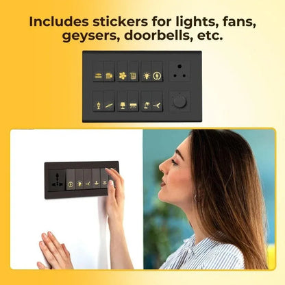 Gold Switch Board Stickers | 🔥Buy 1 Get 1 Free 🔥