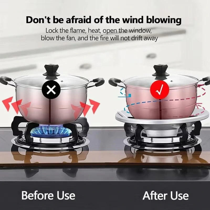 Gas Saver Burner Stand | Fire & Windproof Energy Saving | Buy 1 Get 1 Free🔥