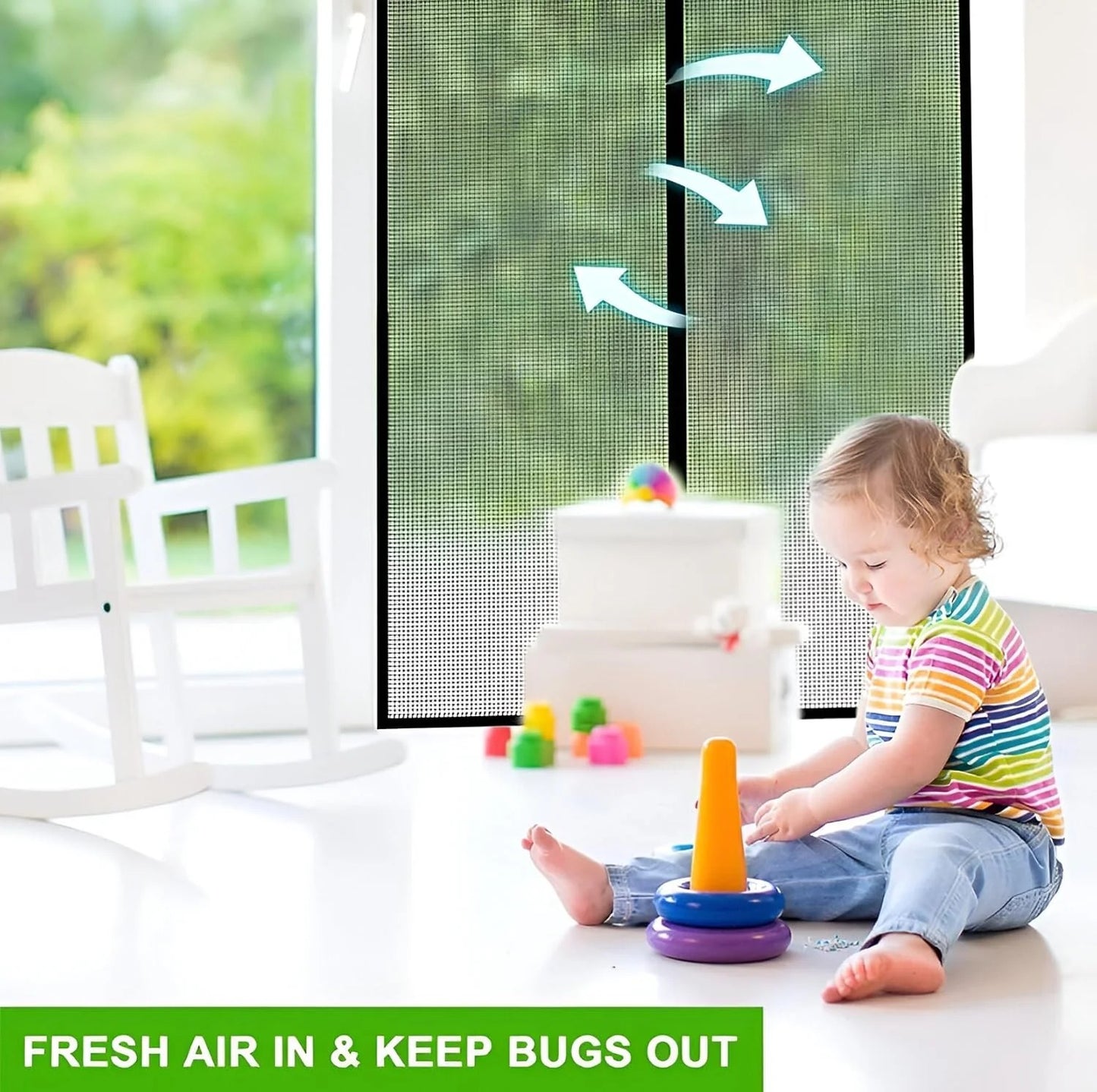 Magnetic Mosquito Net for Door protect