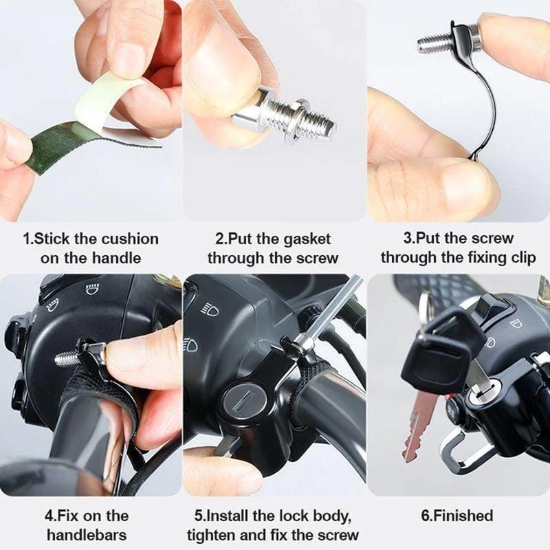 Multifunctional Motorcycle Helmet Safe Lock