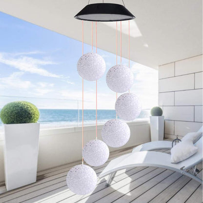 Outdoor Solar Particle Ball Wind Chime Lights