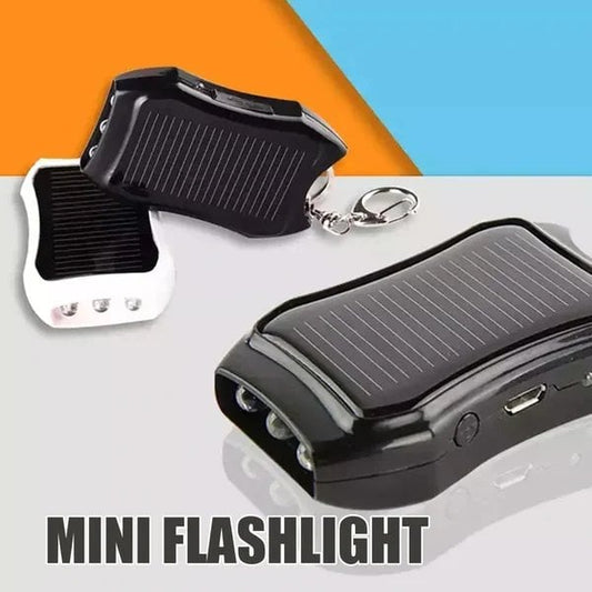 Portable Outdoor Waterproof Solar Power Bank Keychain